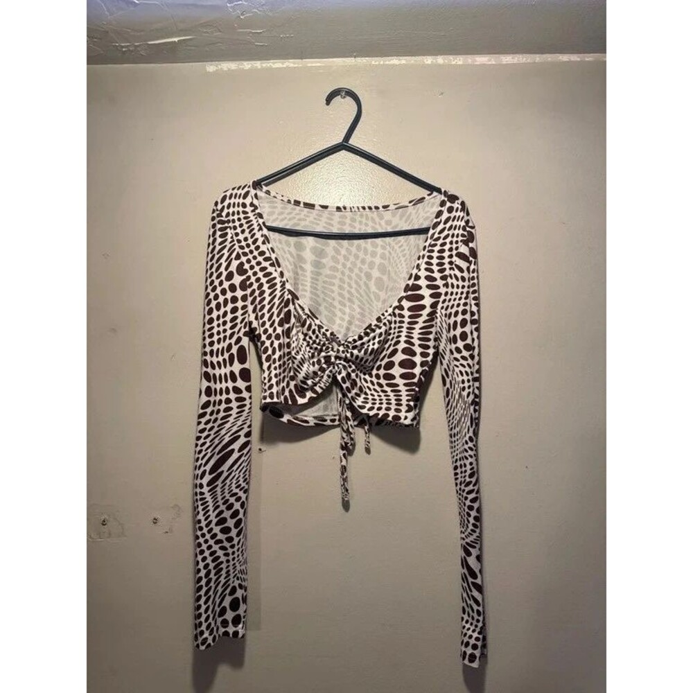 Animal print crop top